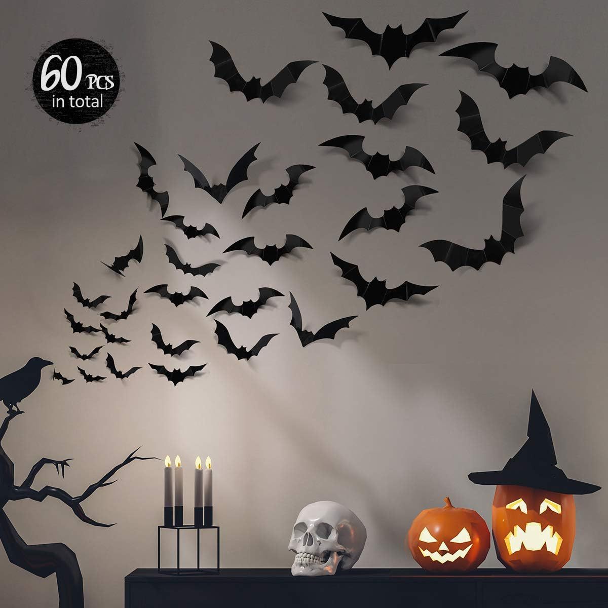 Wings of the Night – 3D Halloween Bat Wall Decor