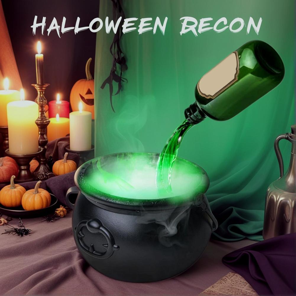 Floating Potion Cauldron – Magical Fog & Light Halloween Centerpiece