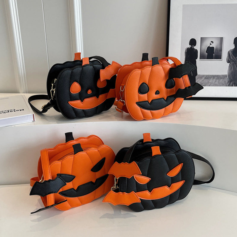 Smiling Pumpkin – Halloween-Themed Crossbody Bag