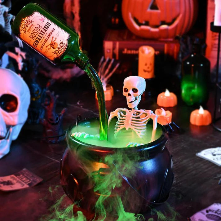 Floating Potion Cauldron – Magical Fog & Light Halloween Centerpiece