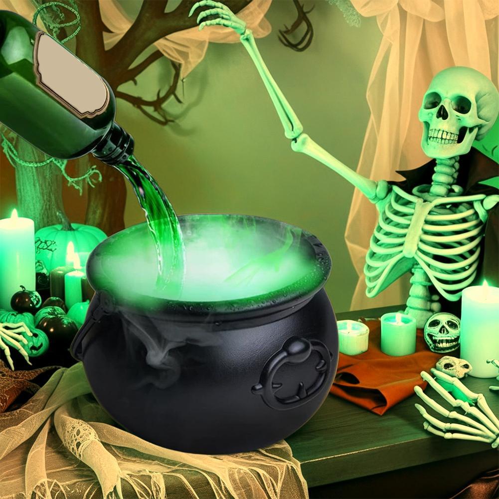 Floating Potion Cauldron – Magical Fog & Light Halloween Centerpiece