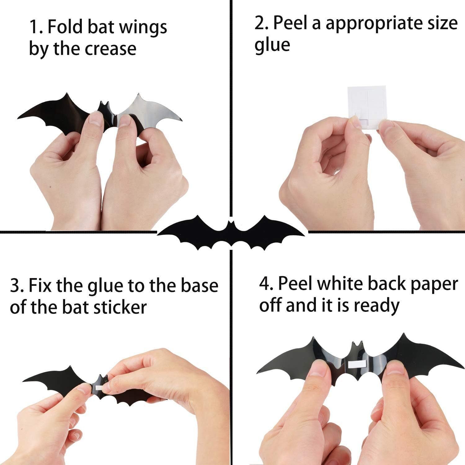 Wings of the Night – 3D Halloween Bat Wall Decor