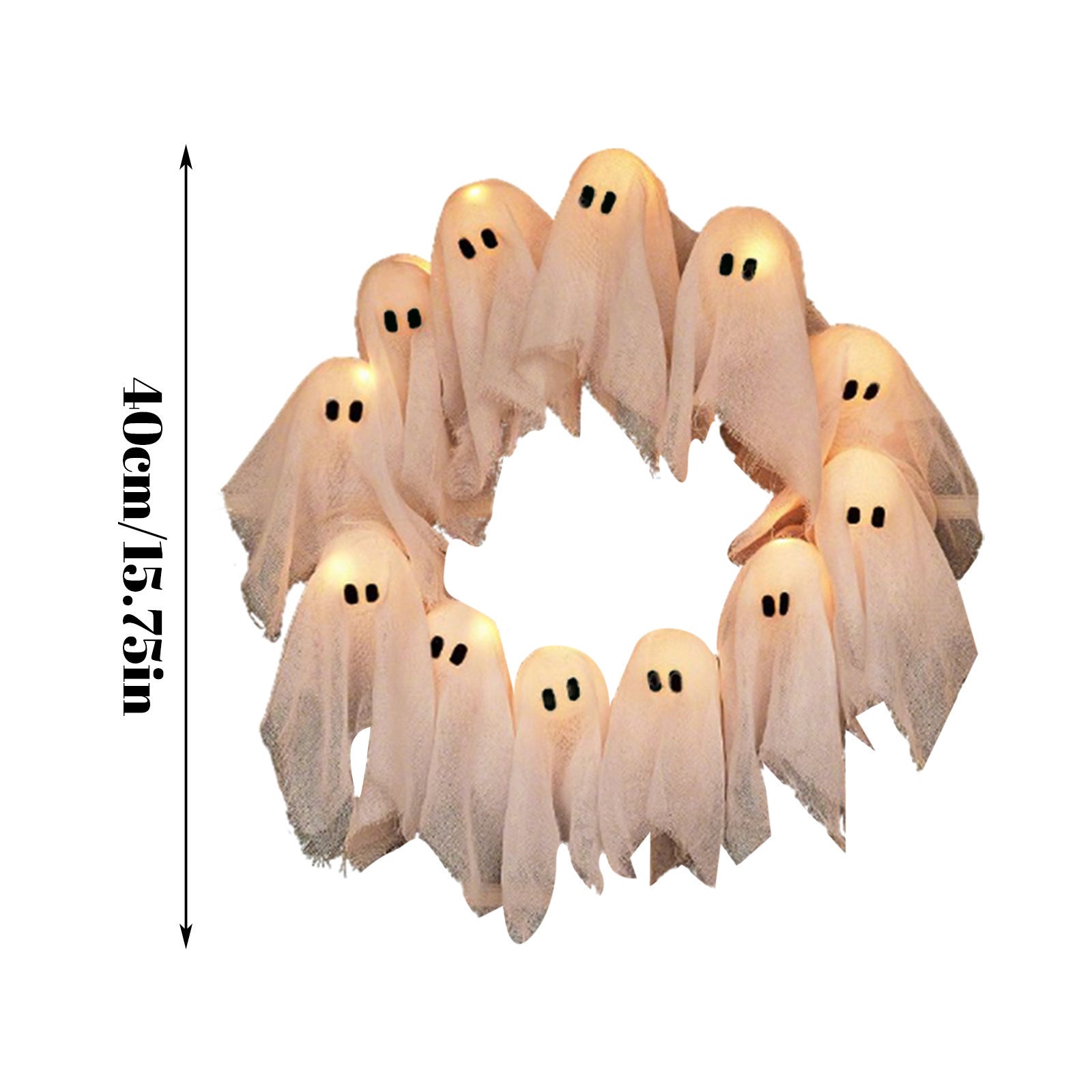 Glowing Ghosts– Halloween Light-Up Door Garland