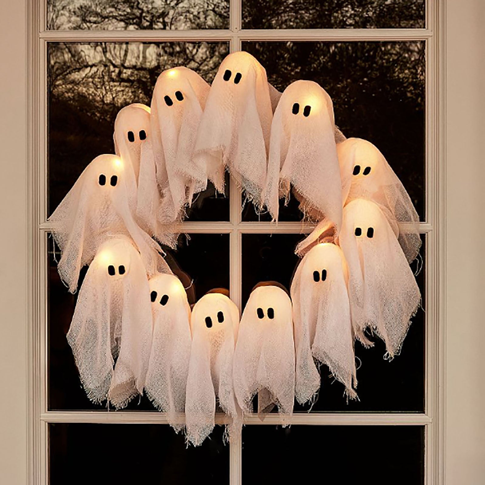 Glowing Ghosts– Halloween Light-Up Door Garland