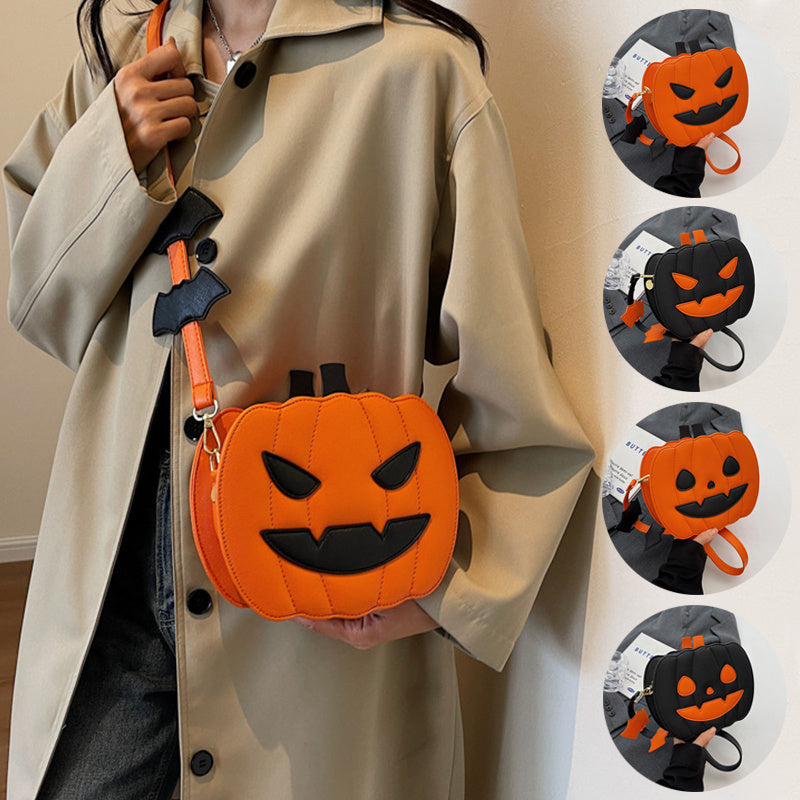 Smiling Pumpkin – Halloween-Themed Crossbody Bag