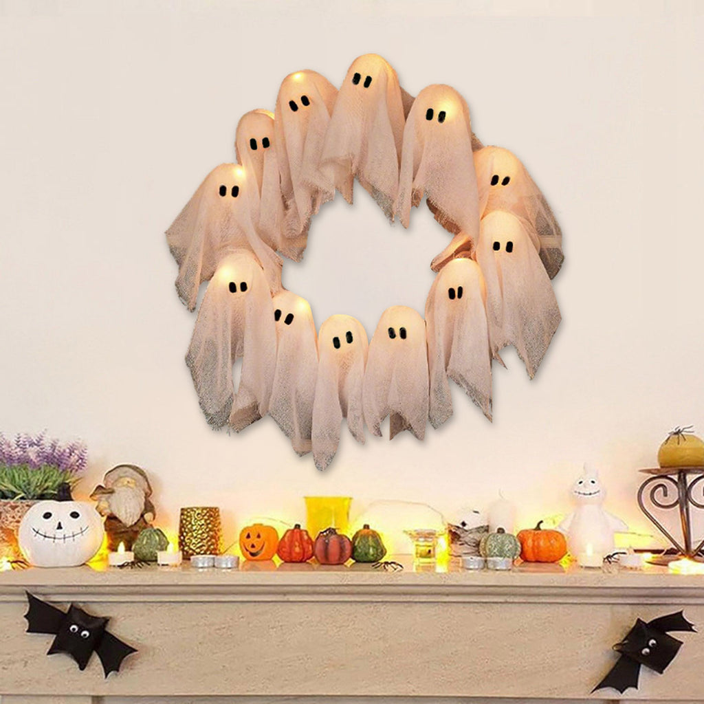 Glowing Ghosts– Halloween Light-Up Door Garland